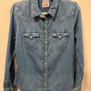 Levi's Classic Blue Denim Shirt